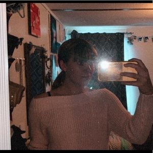 Off the shoulder sweater